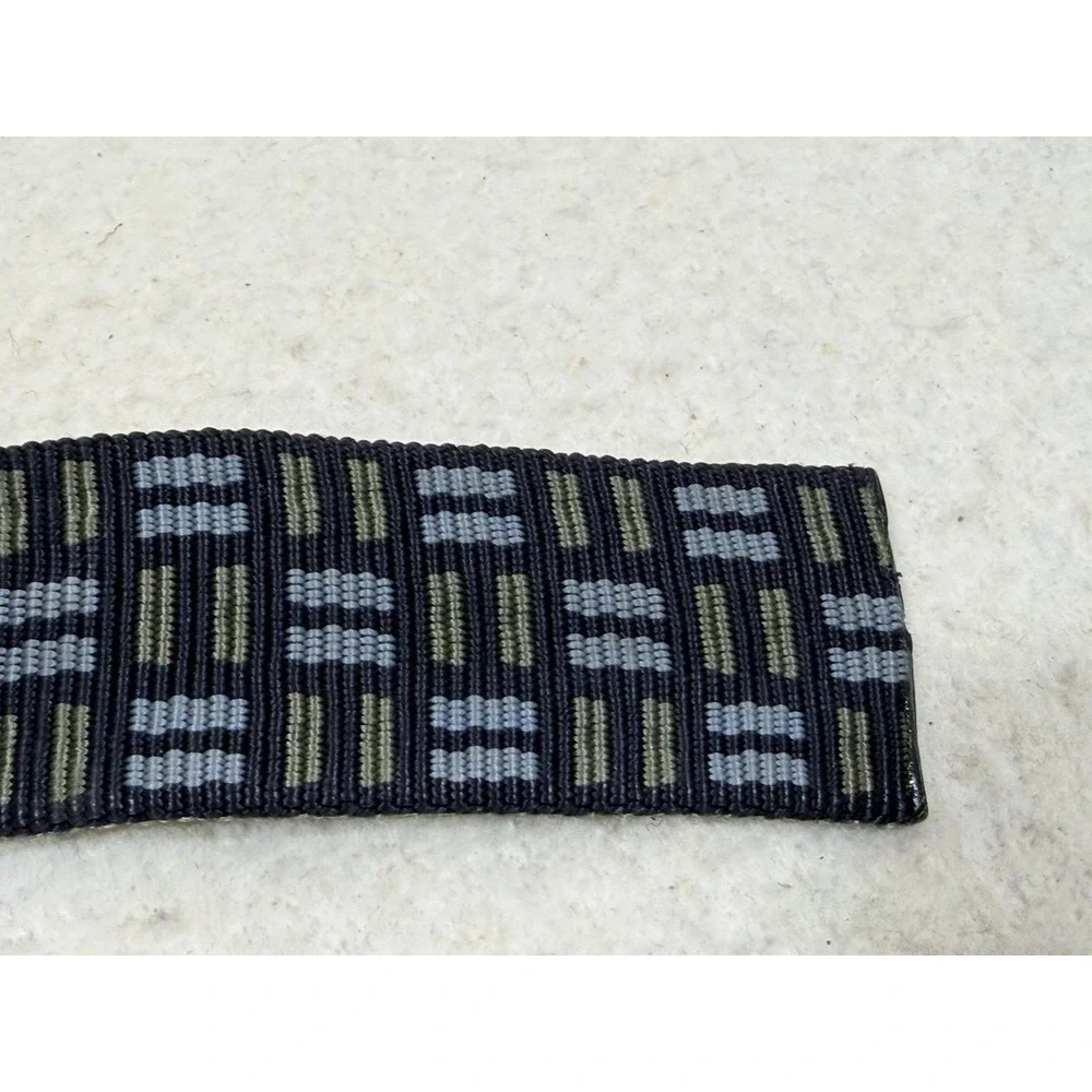 Mossimo Reversible Web Belt Geometric Pattern 1 Inch Casual Streetwear